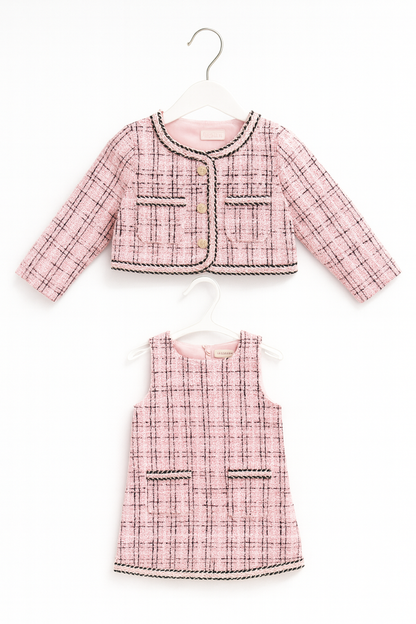 Robe et veste en tweed