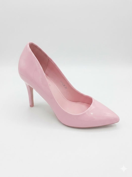 Escarpin Vernis Talon Haut – Bout Pointu