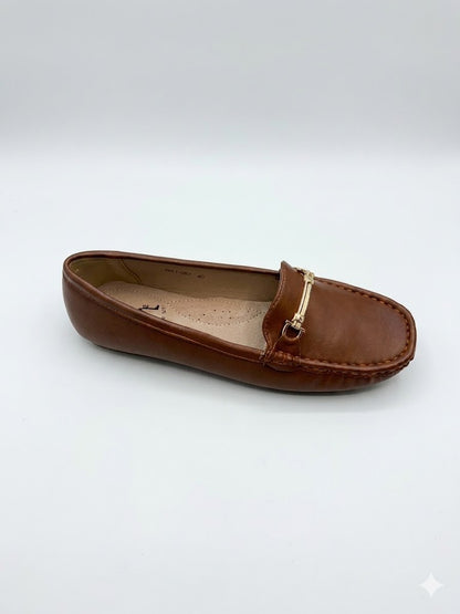 Mocassin Souple – Barre Horsebit Dorée