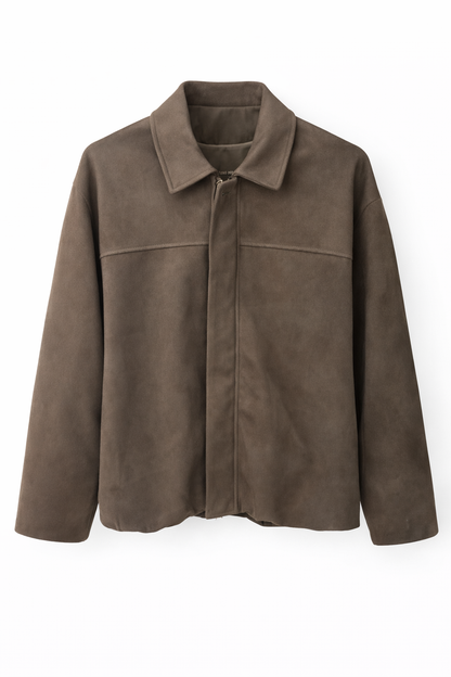 Veste oversize avec col classique