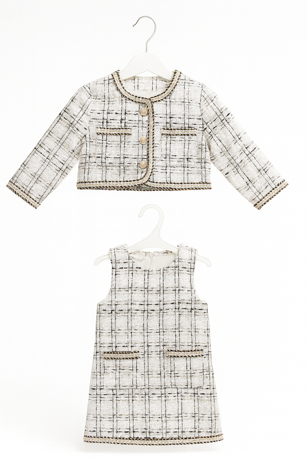 Robe et veste en tweed