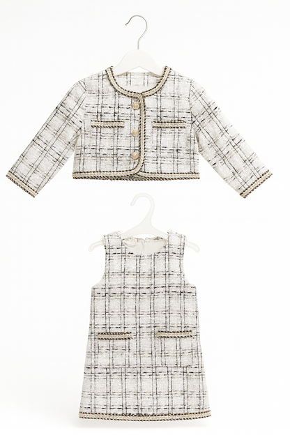 Robe et veste en tweed