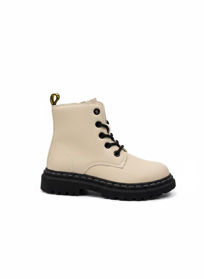 Bottines à lacets semelle crantée