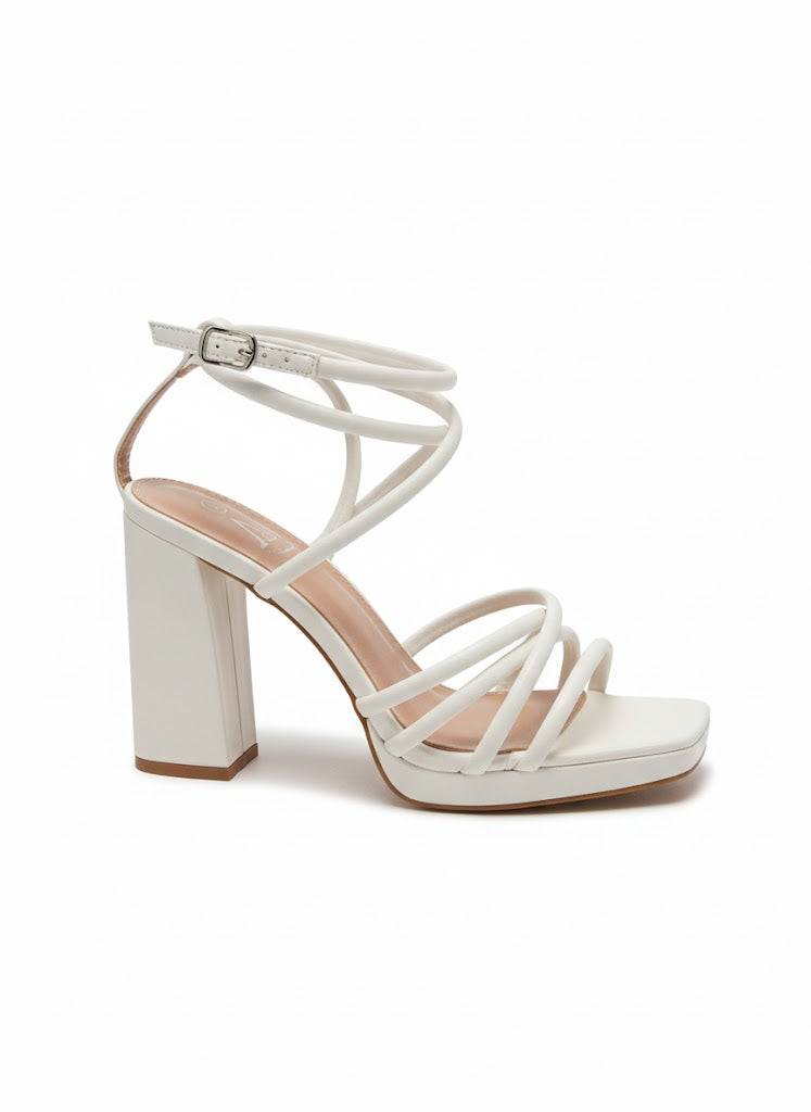 Talon carré avec brides multiples