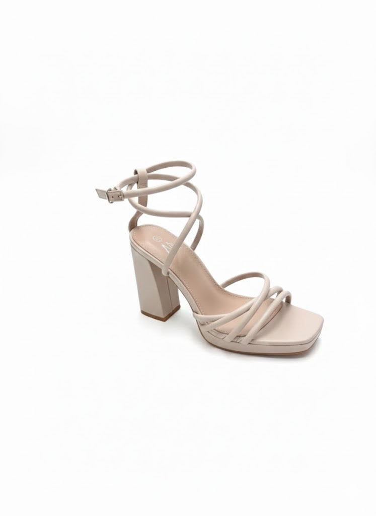 Talon carré avec brides multiples