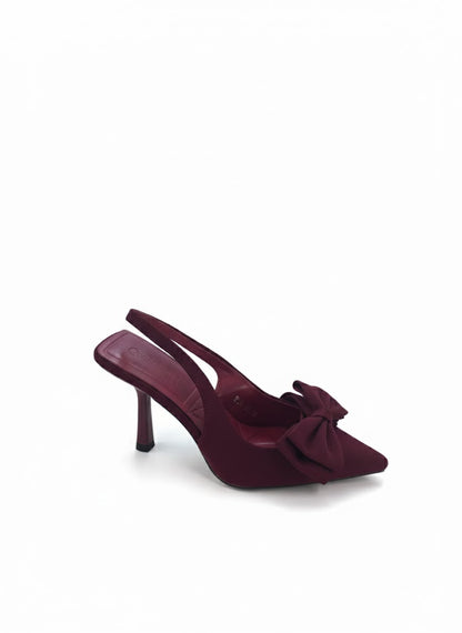 Escarpin slingback à nœud