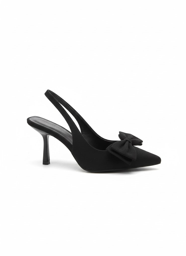 Escarpin slingback à nœud