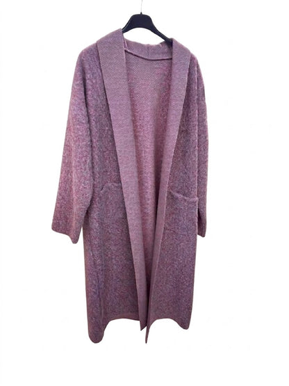 Manteau long avec poches plaquées