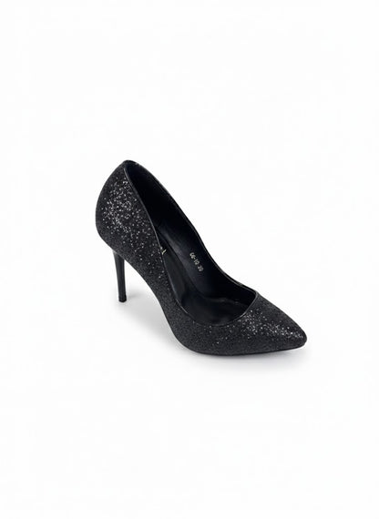 Talon à paillettes bout pointu et talon aiguille