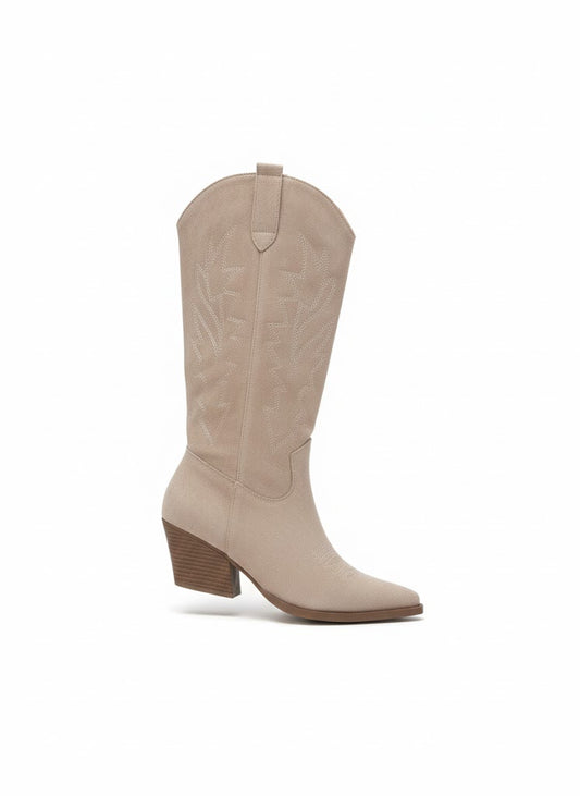 Bottes western à talon biseauté