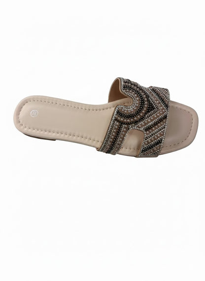 Claquette ornée de strass