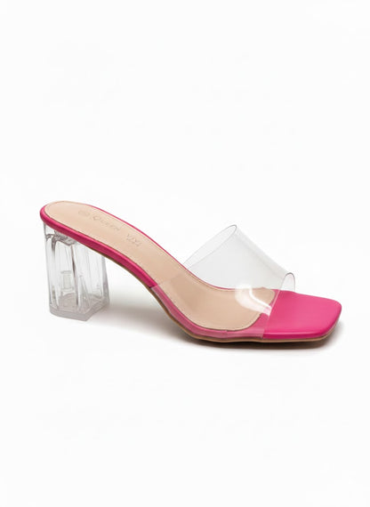 Talons transparent et bride vinyle
