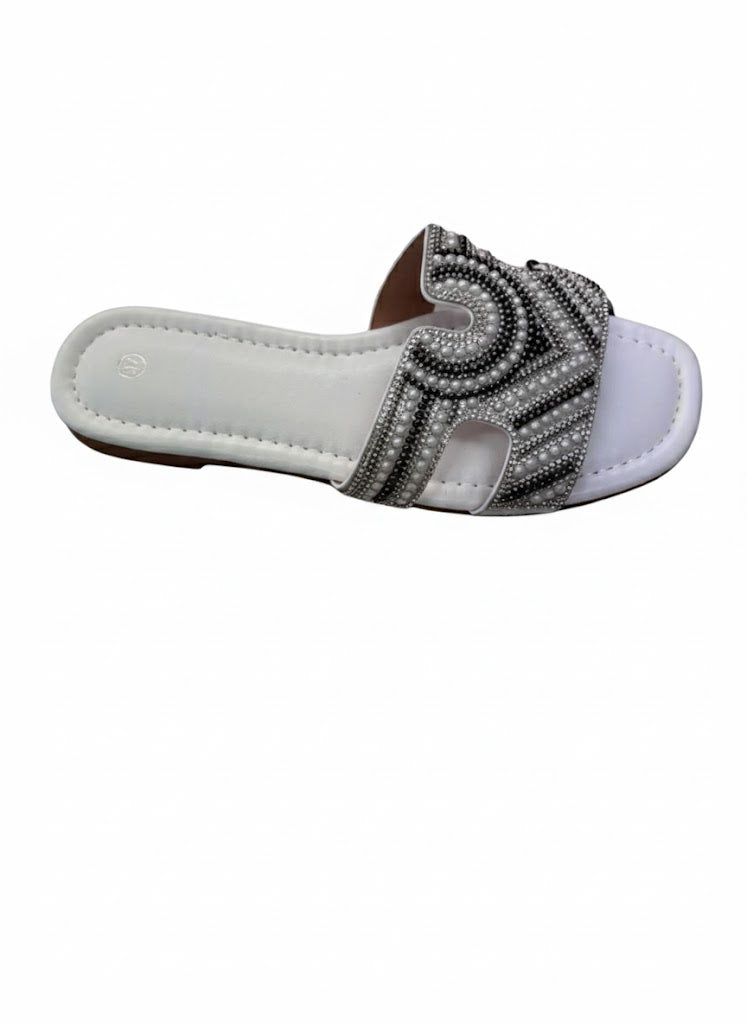 Claquette ornée de strass