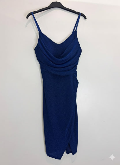 Robe pailletée drapé