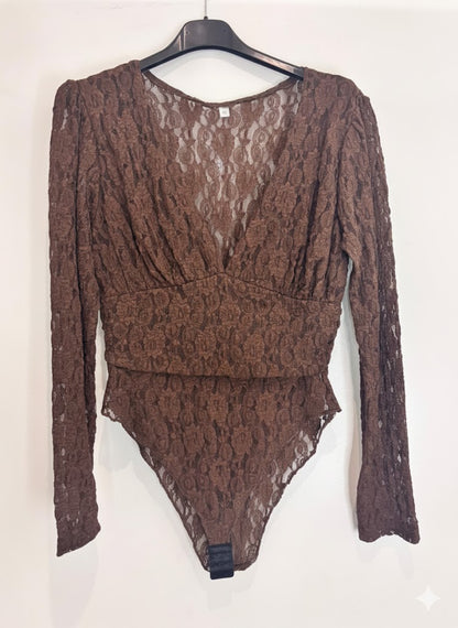 Body dentelle cache-cœur