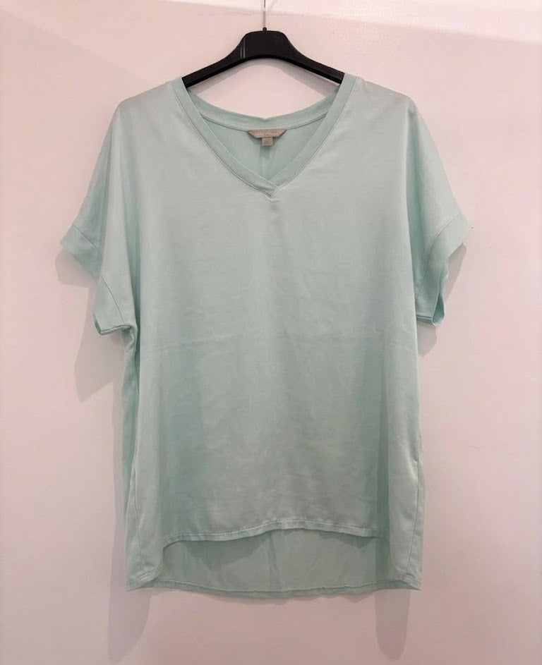 T-shirt col V à manches courtes