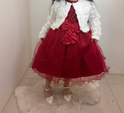 Boléro à fleurs en relief